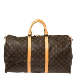 Pre Owned Louis Vuitton Monogram Canvas Keepall 50 Bag
