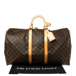 Louis Vuitton Monogram Canvas Vintage Keepall 55 Bag