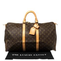 Louis Vuitton Monogram Canvas Keepall 50 Bag