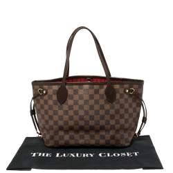 Louis Vuitton Damier Ebene Canvas Neverfull PM Bag