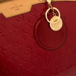 Pre Owned Louis Vuitton Pomme D’amour Monogram Vernis Brea GM Bag
