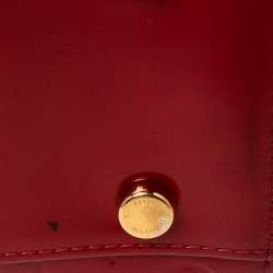 Pre Owned Louis Vuitton Pomme D’amour Monogram Vernis Brea GM Bag