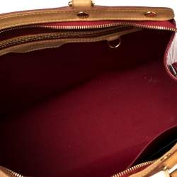 Pre Owned Louis Vuitton Pomme D’amour Monogram Vernis Brea GM Bag