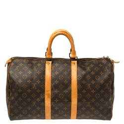مملوكة مسبقًا Louis Vuitton Monogram Canvas Keepall 45 Bag