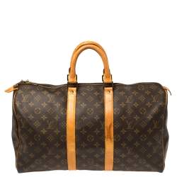مملوكة مسبقًا Louis Vuitton Monogram Canvas Keepall 45 Bag