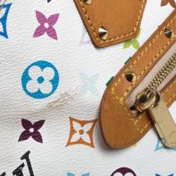 Pre Owned حقيبة لوي فيتون كانفاس مونوغرامي متعدد الألوان أبيض صغيرة