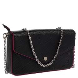 Louis Vuitton Black Epi Leather Felicie Pochette