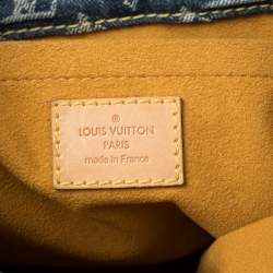 مملوكة مسبقًا Louis Vuitton Blue Monogram Denim Sac Plat Bag