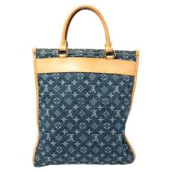 مملوكة مسبقًا Louis Vuitton Blue Monogram Denim Sac Plat Bag
