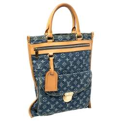 مملوكة مسبقًا Louis Vuitton Blue Monogram Denim Sac Plat Bag