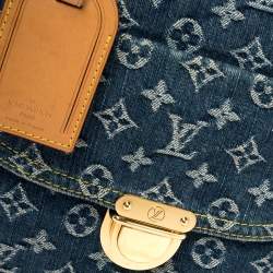 مملوكة مسبقًا Louis Vuitton Blue Monogram Denim Sac Plat Bag