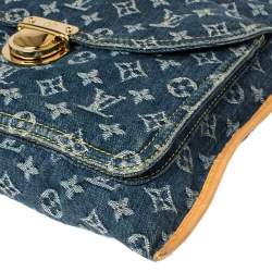 مملوكة مسبقًا Louis Vuitton Blue Monogram Denim Sac Plat Bag