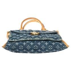 مملوكة مسبقًا Louis Vuitton Blue Monogram Denim Sac Plat Bag