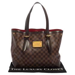 Pre Owned Louis Vuitton Damier Ebene Canvas Hampstead MM Bag