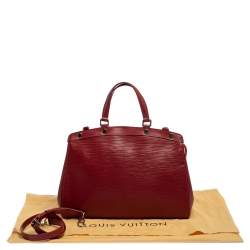 Pre Owned حقيبة لوي فيتون بريا روبيس جلد إيبي متوسطة
