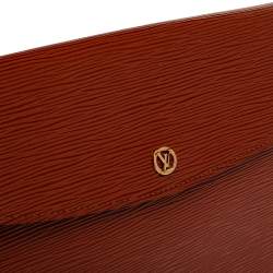 Pre Owned حقيبة كلتش لوي فيتون مونتيان فينتدج جلد إيبي بني