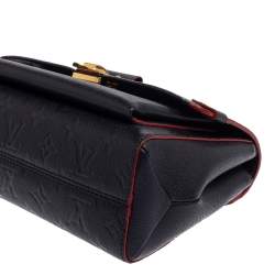 Pre Owned Louis Vuitton Marine Rouge Monogram Empreinte Leather Saint Sulpice PM Bag