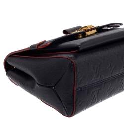 Pre Owned Louis Vuitton Marine Rouge Monogram Empreinte Leather Saint Sulpice PM Bag