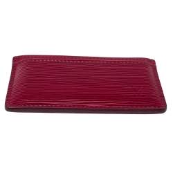 Louis Vuitton Pondichery Pink Epi Leather Card Holder