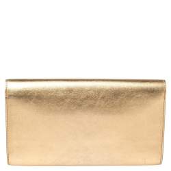 Pre Owned حقيبة كلتش لوي فيتون لويد جل ذهبي ميتاليك