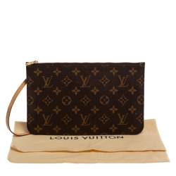Louis Vuitton Monogram Canvas Neverfull Pochette NM Clutch