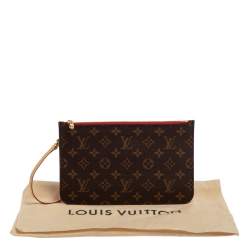 Louis Vuitton Monogram Canvas Neverfull Pochette NM Clutch