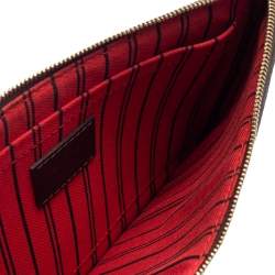 Louis Vuitton Damier Ebene Canvas Neverfull Pochette Clutch 