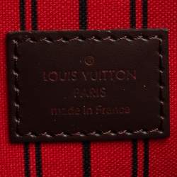 Louis Vuitton Damier Ebene Canvas Neverfull Pochette Clutch 