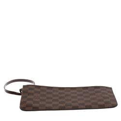 Louis Vuitton Damier Ebene Canvas Neverfull Pochette Clutch 