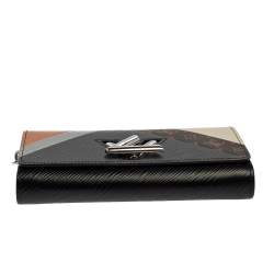 Louis Vuitton Block Color Monogram Epi Leather Twist Tape Chain Clutch
