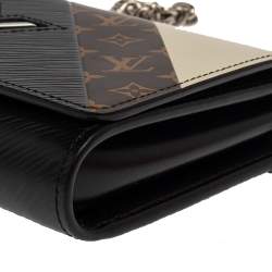 Louis Vuitton Block Color Monogram Epi Leather Twist Tape Chain Clutch