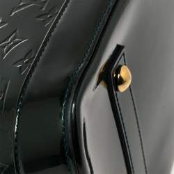 Pre Owned Louis Vuitton Bleu Nuit Monogram Vernis Alma GM Bag