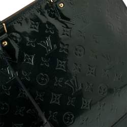 Pre Owned Louis Vuitton Bleu Nuit Monogram Vernis Alma GM Bag