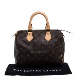 Pre Owned Louis Vuitton Monogram Canvas Speedy 25 Bag