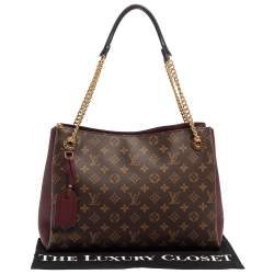 Pre Owned Louis Vuitton Bordeaux Monogram Canvas Surene MM Bag