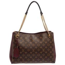 Pre Owned Louis Vuitton Bordeaux Monogram Canvas Surene MM Bag