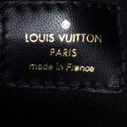 مملوكة مسبقًا Louis Vuitton Black Leather and Monogram Canvas Double V Bag