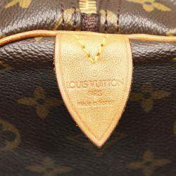 Pre Owned Louis Vuitton Brown Monogram Canvas Keepall 55 Bag
