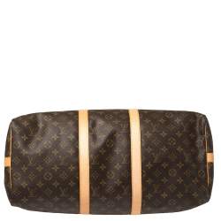 Pre Owned Louis Vuitton Monogram Canvas Keepall Bandouliere 50 Bag