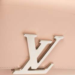 Pre Owned Louis Vuitton Rose Ballerine Patent Leather Chain Louise MM Bag
