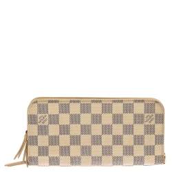 Pre Owned Louis Vuitton Damier Azur Canvas Insolite Wallet