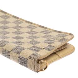 Pre Owned Louis Vuitton Damier Azur Canvas Insolite Wallet