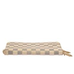 Pre Owned Louis Vuitton Damier Azur Canvas Insolite Wallet