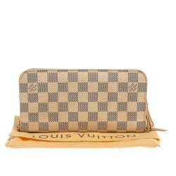 Pre Owned Louis Vuitton Damier Azur Canvas Insolite Wallet