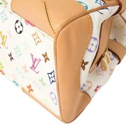 مملوكة مسبقًا Louis Vuitton White Multicolore Monogram Canvas Claudia Bag