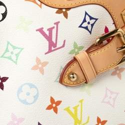 مملوكة مسبقًا Louis Vuitton White Multicolore Monogram Canvas Claudia Bag