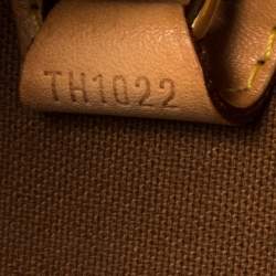 Pre Owned حقيبة لوي فيتون اليبس كانفاس مقوى مونوغرامي وجلد PM