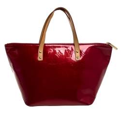 Pre Owned Louis Vuitton Pomme D’amour Monogram Vernis Bellevue PM Bag
