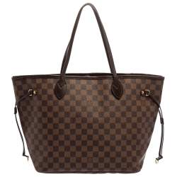 Louis Vuitton Damier Ebene Canvas Neverfull MM Bag