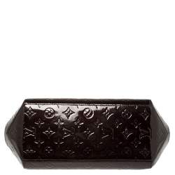 Pre Owned حقيبة لوي فيتون شيروود مونوغرام لامع أحمر داكن